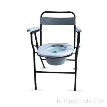 मेडिकल बाथरूम की सहायता से टॉयलेट चेयर प्लास्टिक टॉयलेट कमोड चेयर पोर्टेबल टोलिएट सीट मरीजों के लिए
